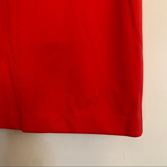 NWT Ted Baker red ribbon adjustable strap fitted knee-length dress - Picture 9 of 16